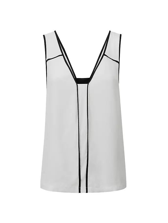 

Джесси Атласная Майка Reiss, цвет ivory black