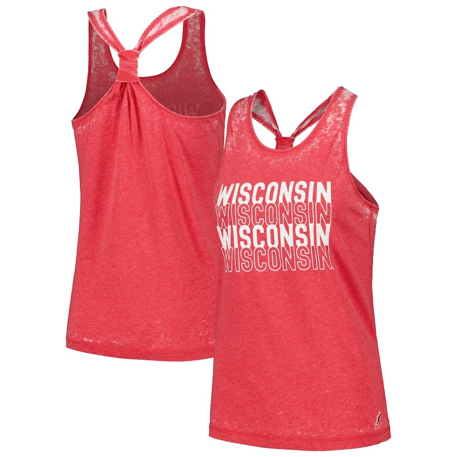 

Топ League Collegiate Wear Wisconsin Badgers, красный