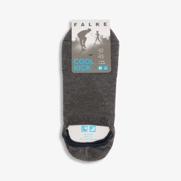 Носки из эластичной ткани с логотипом Cool Kick до щиколотки Falke, серый