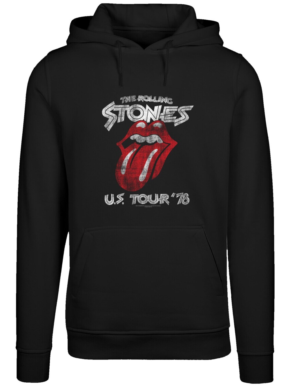 

Толстовка F4Nt4Stic The Rolling Stones US TourHoodie Rock Musik Band, черный