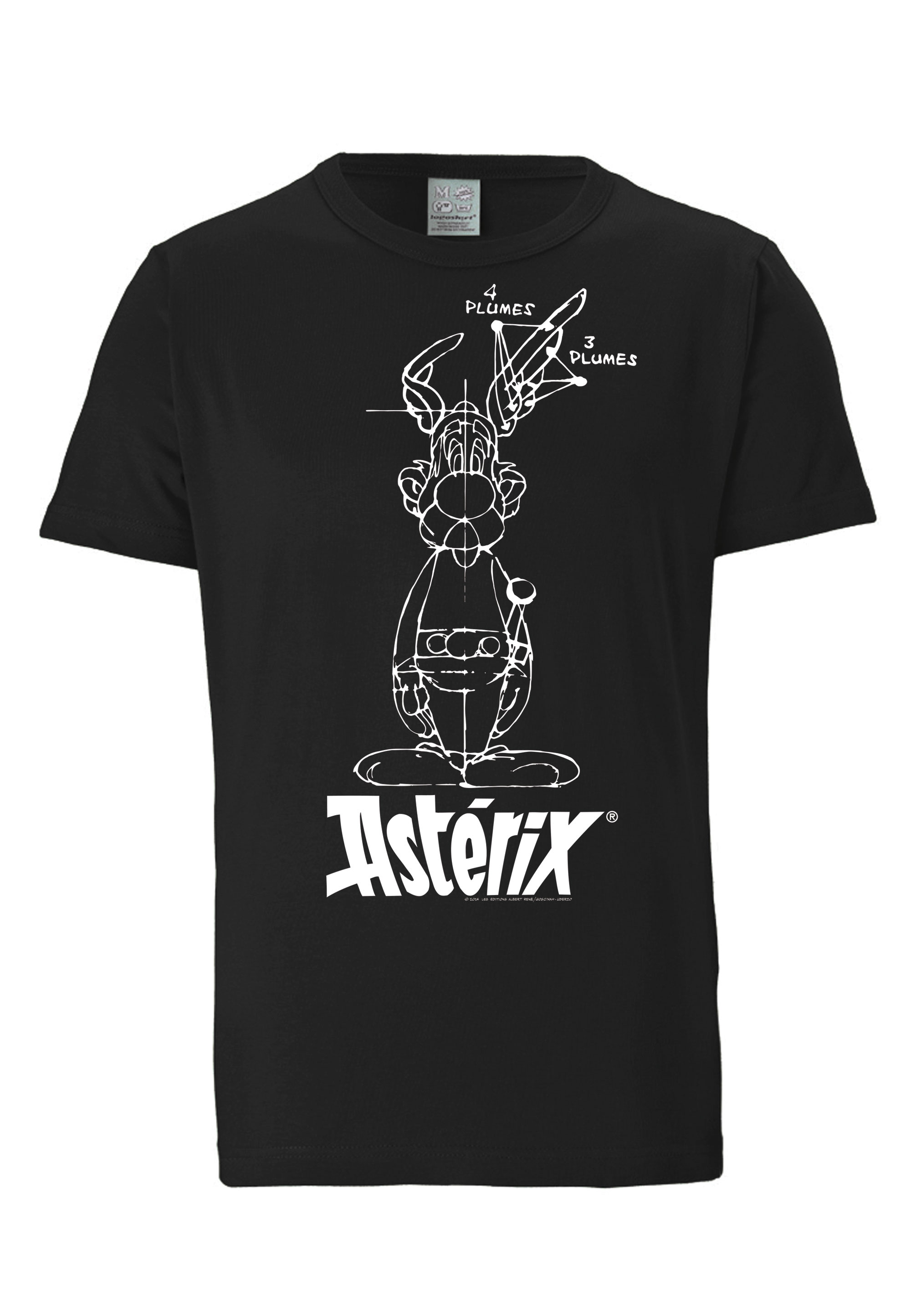 asterix Футболка Logoshirt Asterix der Gallier Asterix Skizze, черный