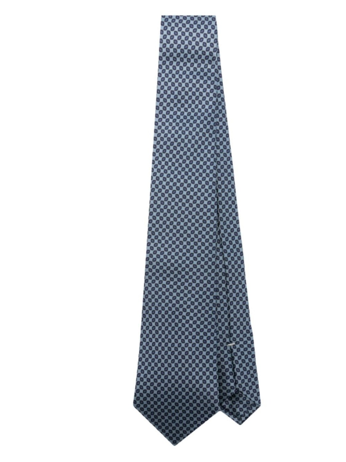 

Canali шелковый галстук с геометричным узором, синий