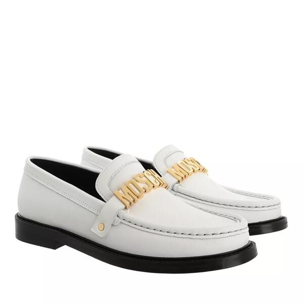 

Лоферы scarpad college25 vitello Moschino, белый