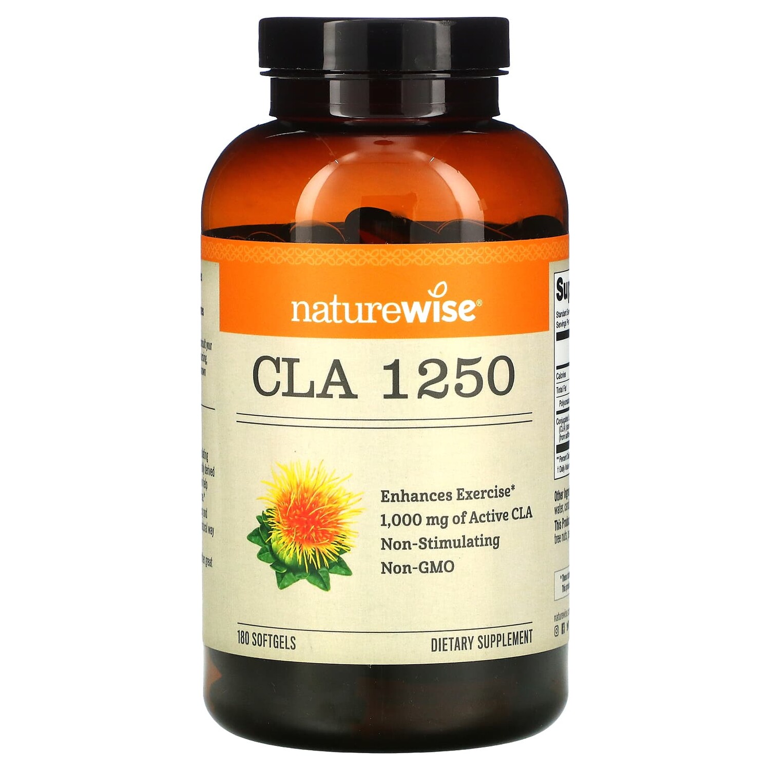 

КЛК 1250, 1000 мг, 180 капсул, NatureWise