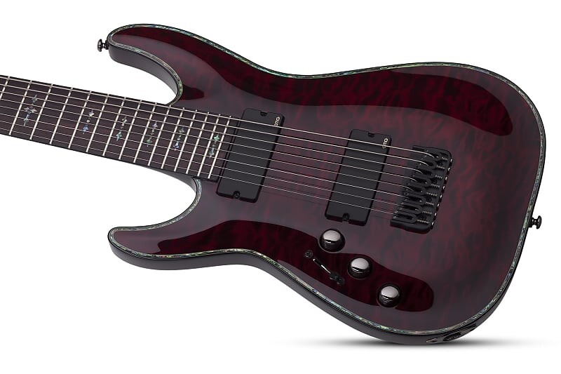 

Электрогитара Schecter Hellraiser C-8 LH, Black Cherry