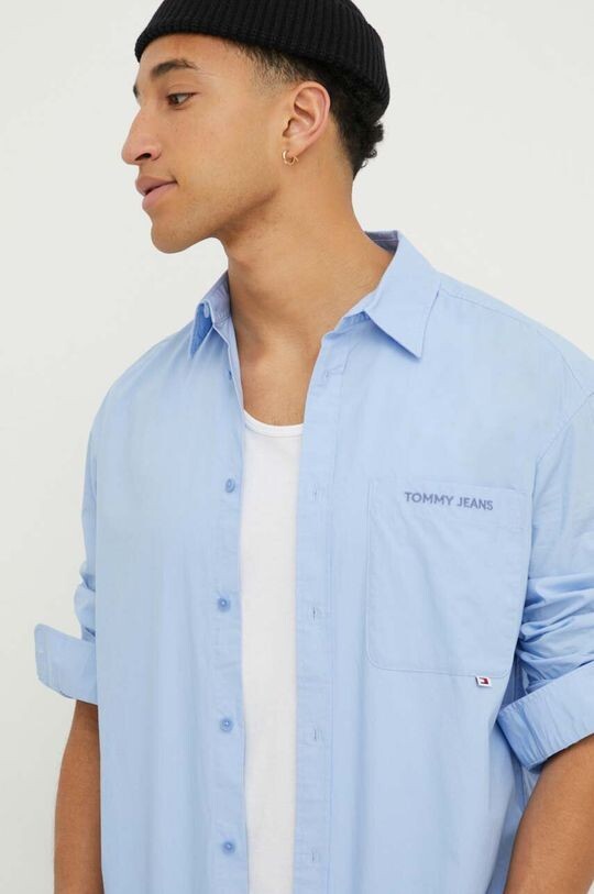 

Хлопчатобумажная рубашка Tommy Jeans, синий