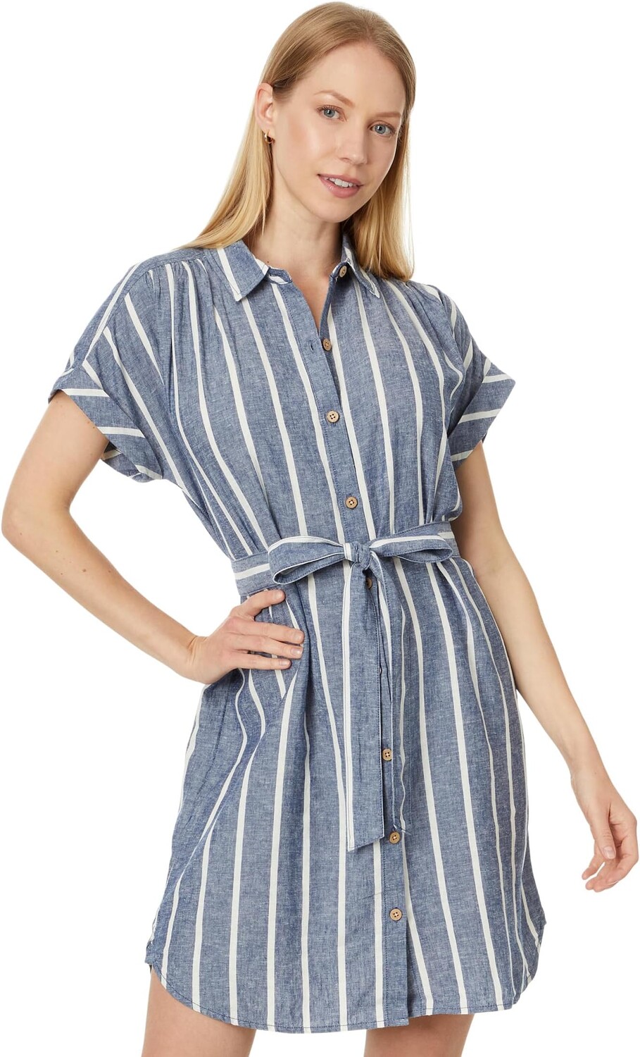 

Платье Faherty Breeze Shirtdress, цвет Coastal Crisp Stripe