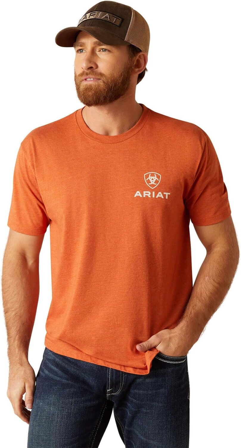 

Футболка с веревочной блокировкой Ariat, цвет Adobe Heather