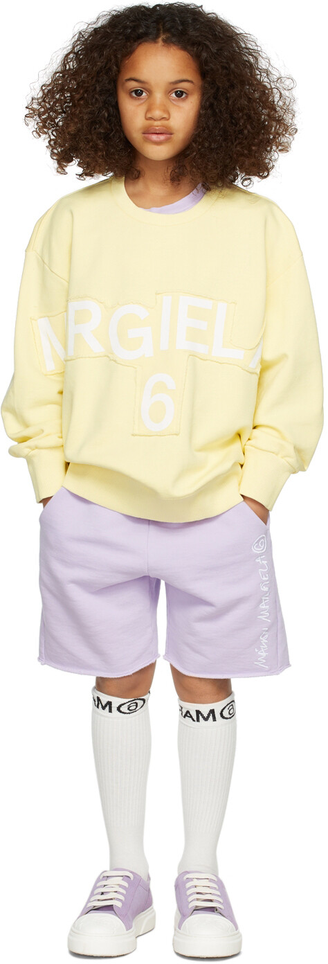 

Детский желтый свитшот с логотипом Желтый опубликовать MM6 Maison Margiela