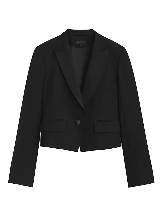 

Шерстяная куртка Valerie Rag & Bone, черный