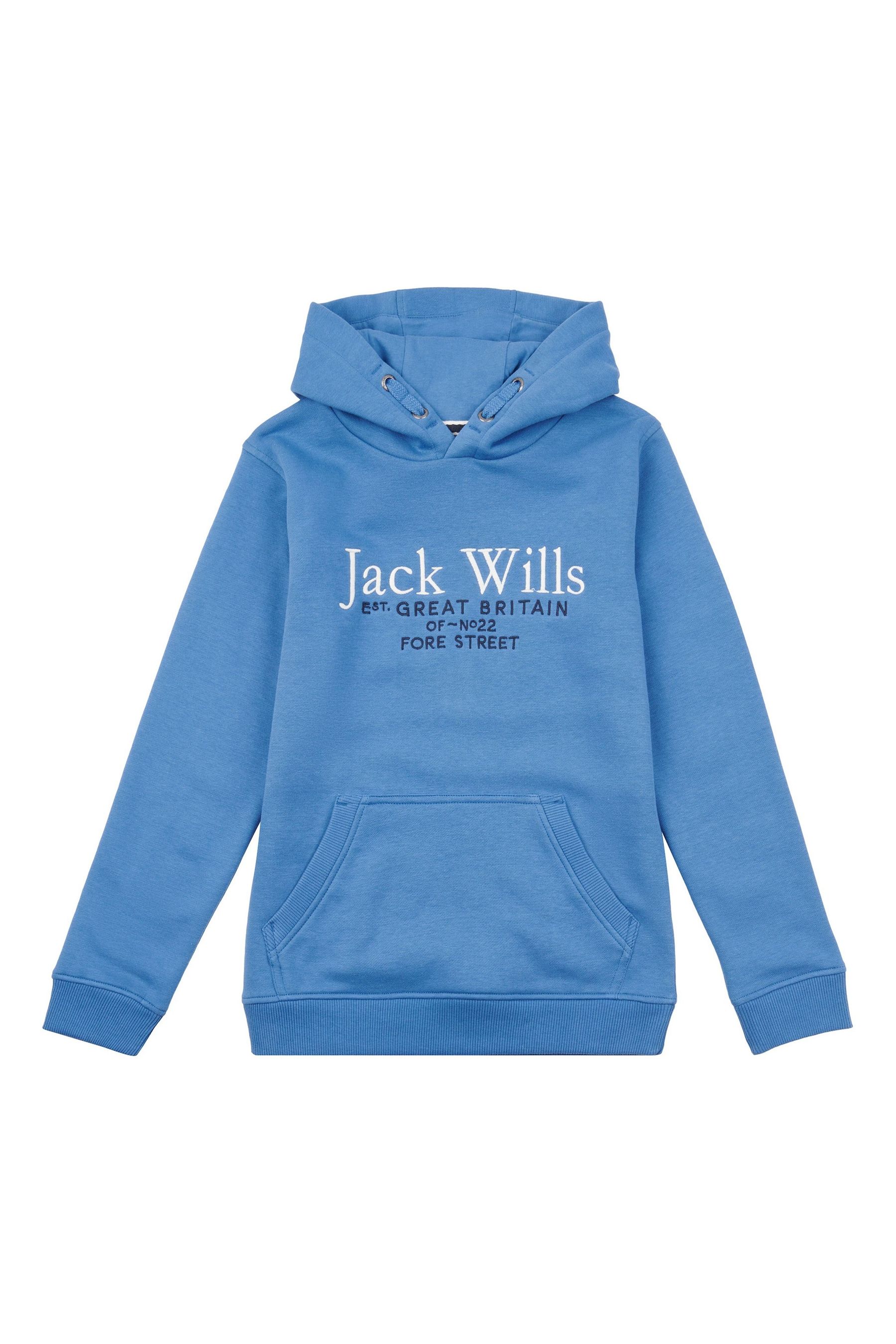 

Синяя толстовка с надписью Jack Wills, синий