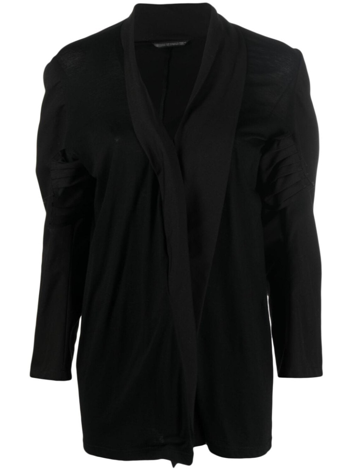 

Yohji Yamamoto блузка асимметричного кроя с объемными рукавами, черный