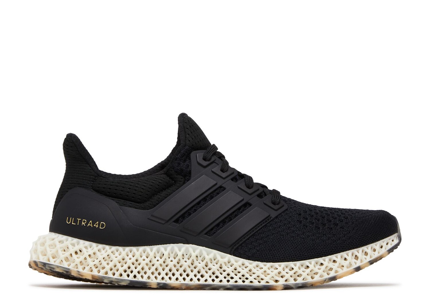 

Кроссовки adidas Ultra 4D 'Black Gold Metallic', черный