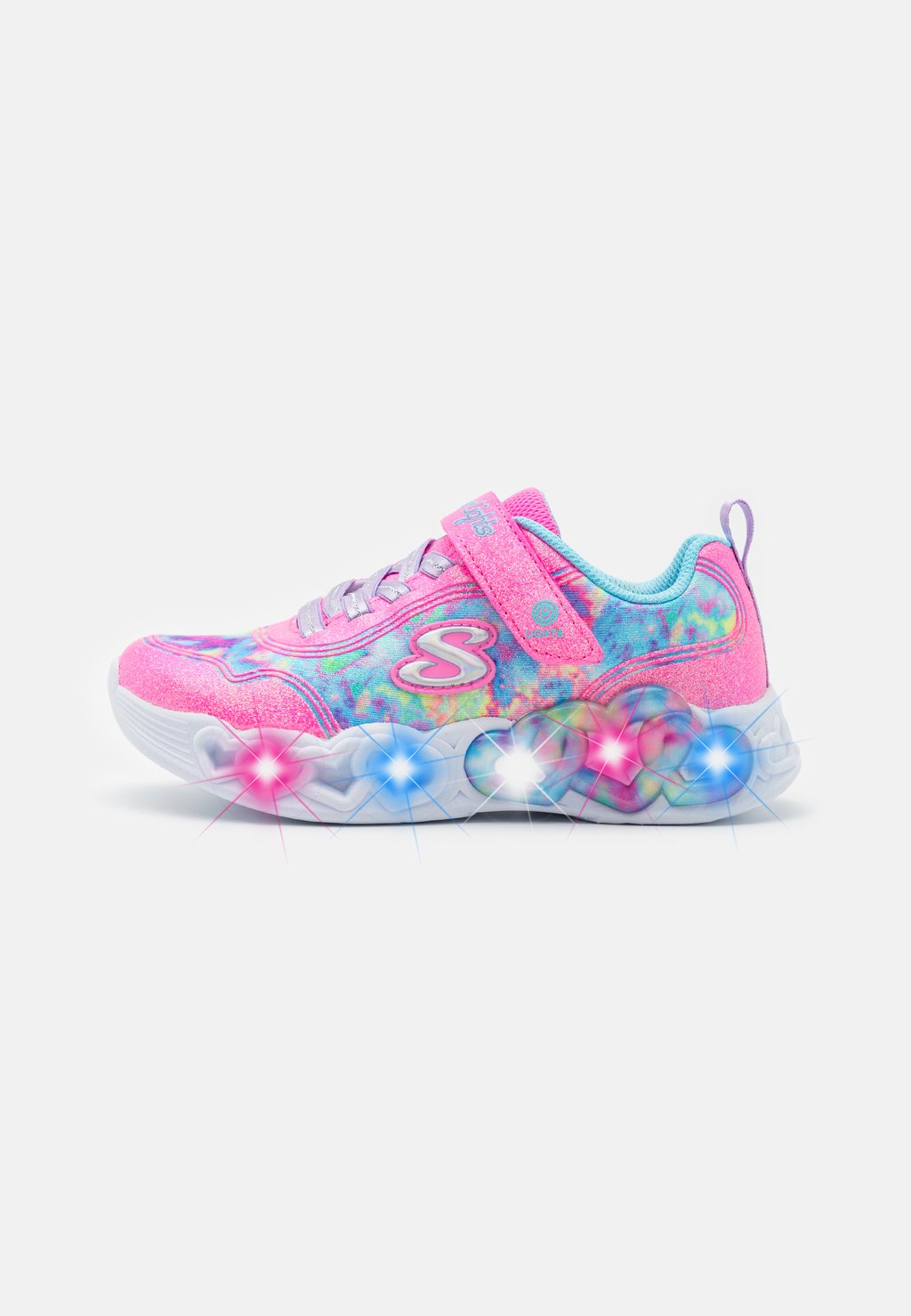 

Кроссовки низкие INFINITE HEART LIGHTS Skechers, цвет pink sparkle/multi-coloured