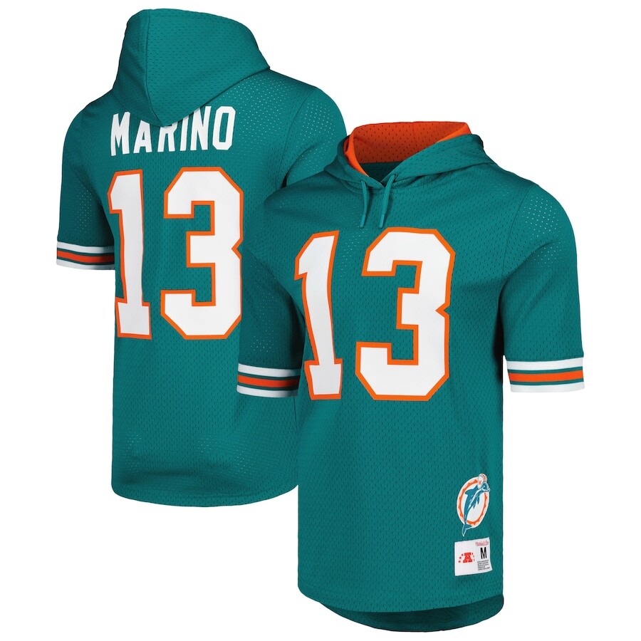 

Футболка с именем и номером Mitchell & Ness Miami Dolphins, аква