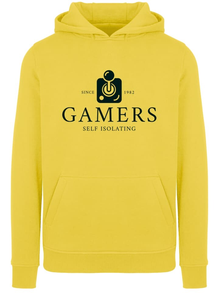 

Пуловер F4NT4STIC Gamers Self Isolating Since 1982 SEVENSQUARED, цвет taxi yellow