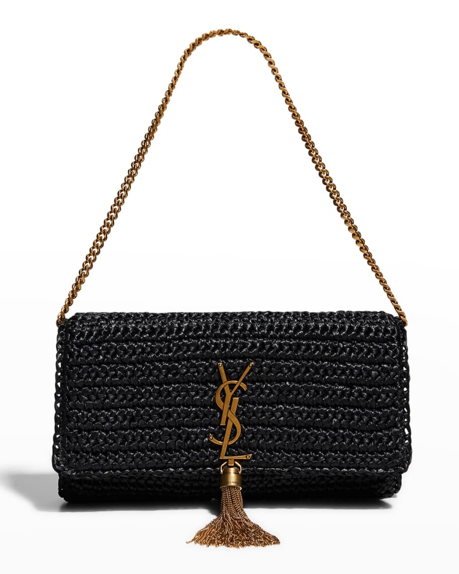 

Сумка на плечо Kate 99 YSL из рафии с кисточками Saint Laurent
