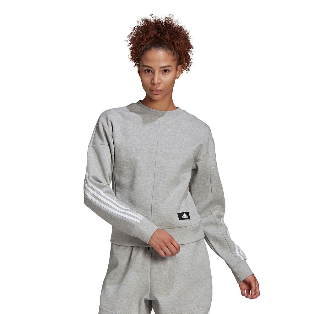 

Толстовка adidas Sportswear Wrapped 3 Stripes, серый