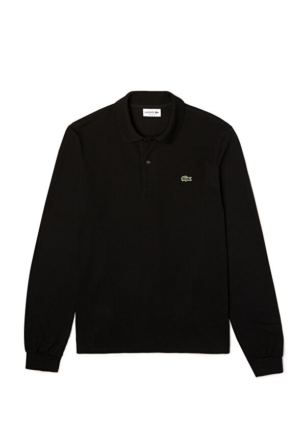 

Черная мужская футболка-поло classic fit с длинным рукавом l.12.12 Lacoste, Черный