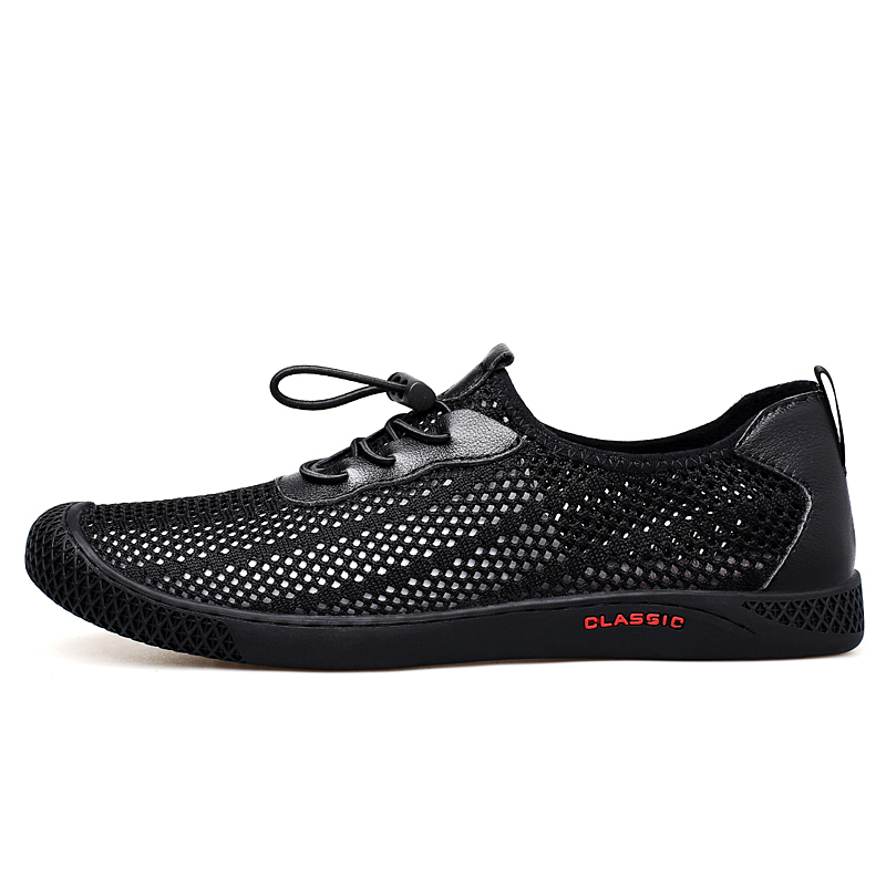 

Туфли мужские Men"s Casual Men Low-Top Dilikan, цвет Black Dense Mesh