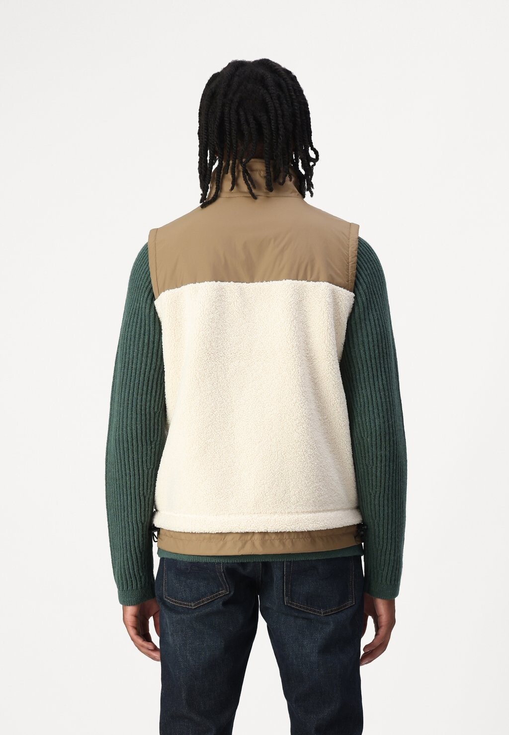 

Жилет LE VRAI UNISEX K-Way, цвет Ecru/Brown