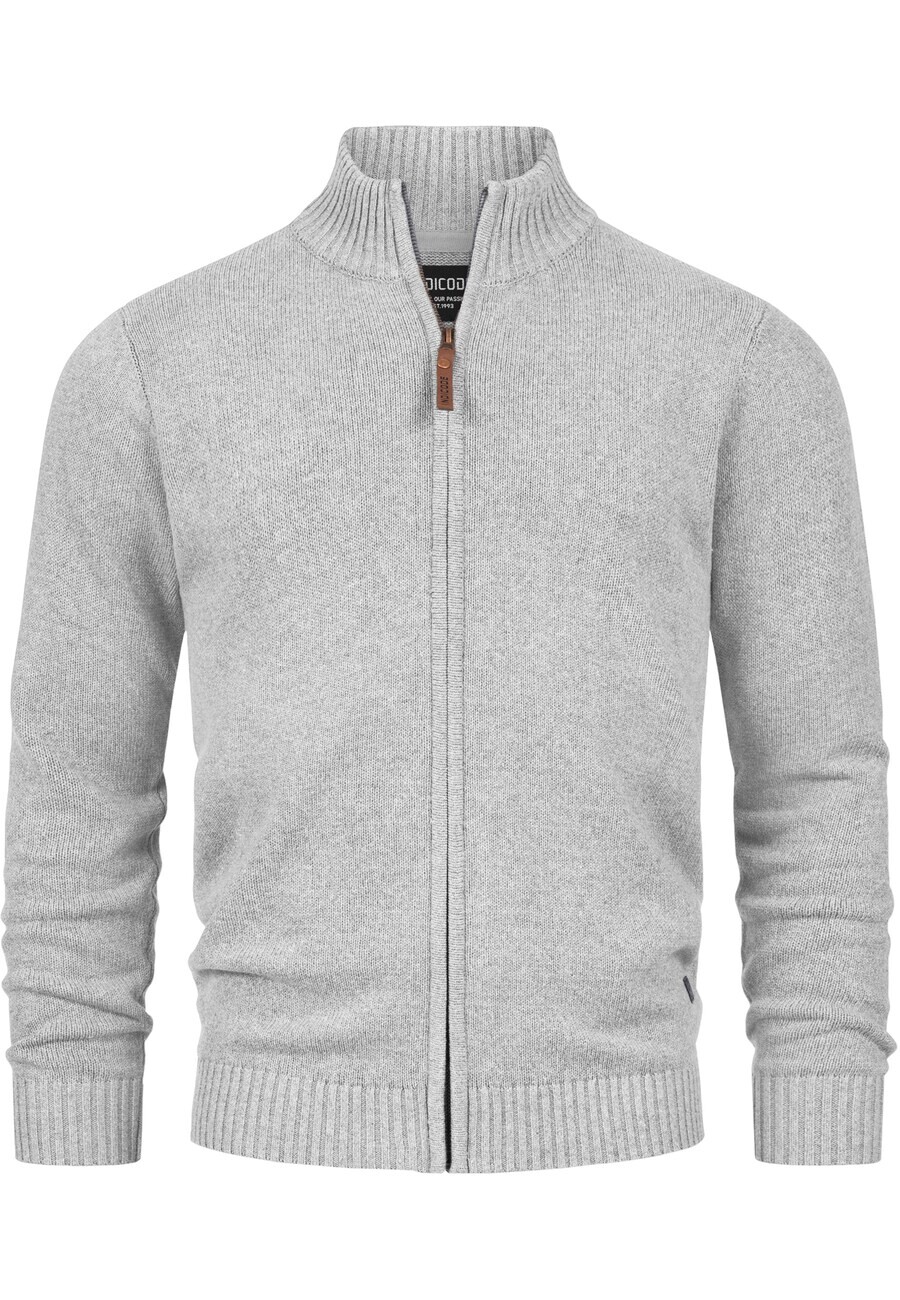 

Вязаный кардиган Indicode Jeans LUT, светло-серый