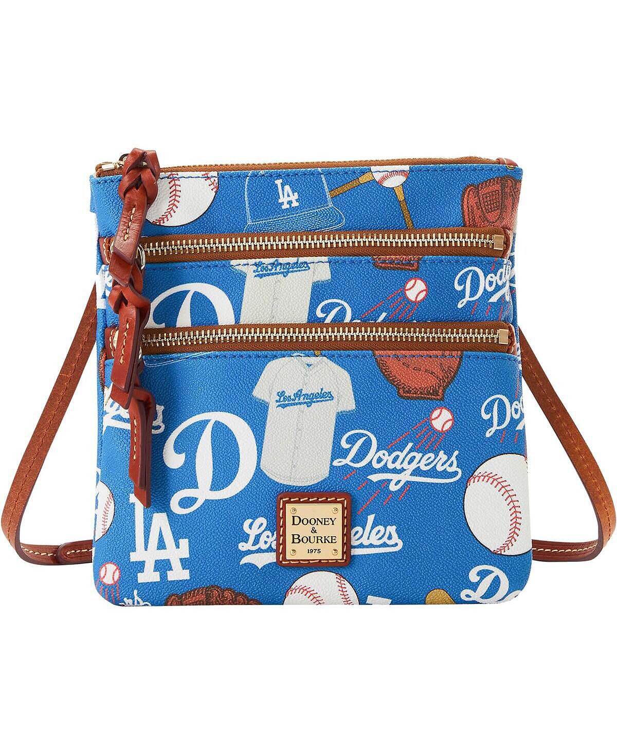 

Женская сумка через плечо Los Angeles Dodgers Game Day с тройной молнией Dooney & Bourke, синий