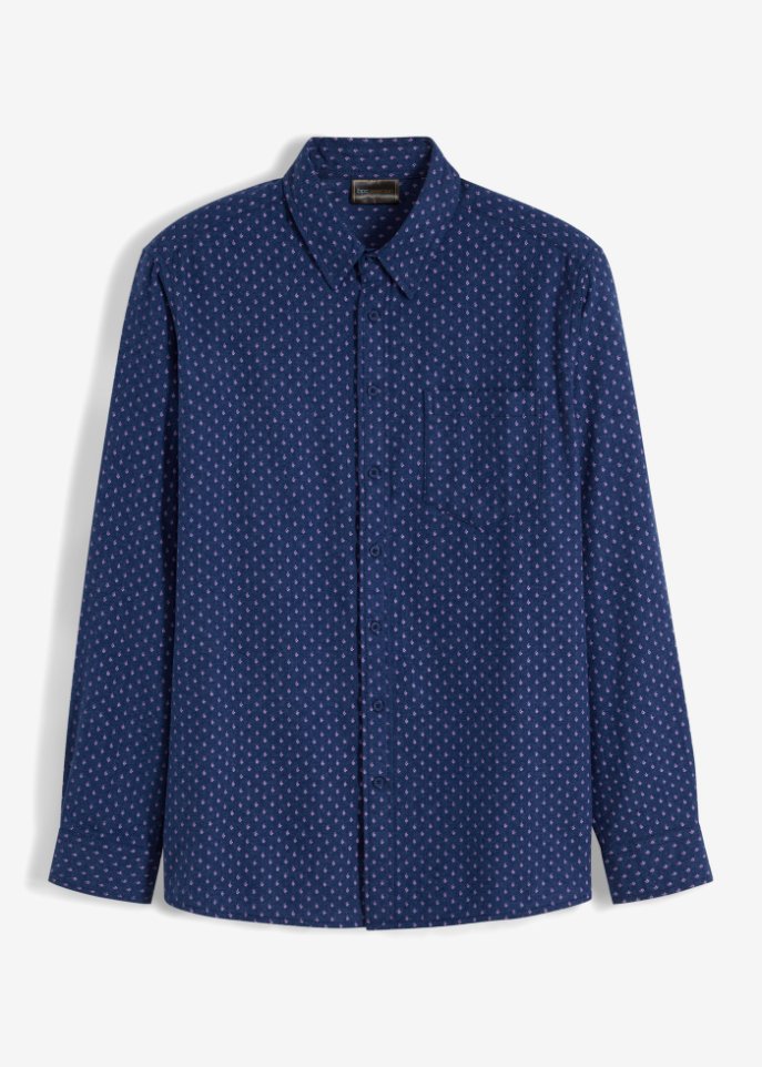 Фланелевая рубашка с длинным рукавом Bpc Selection, синий