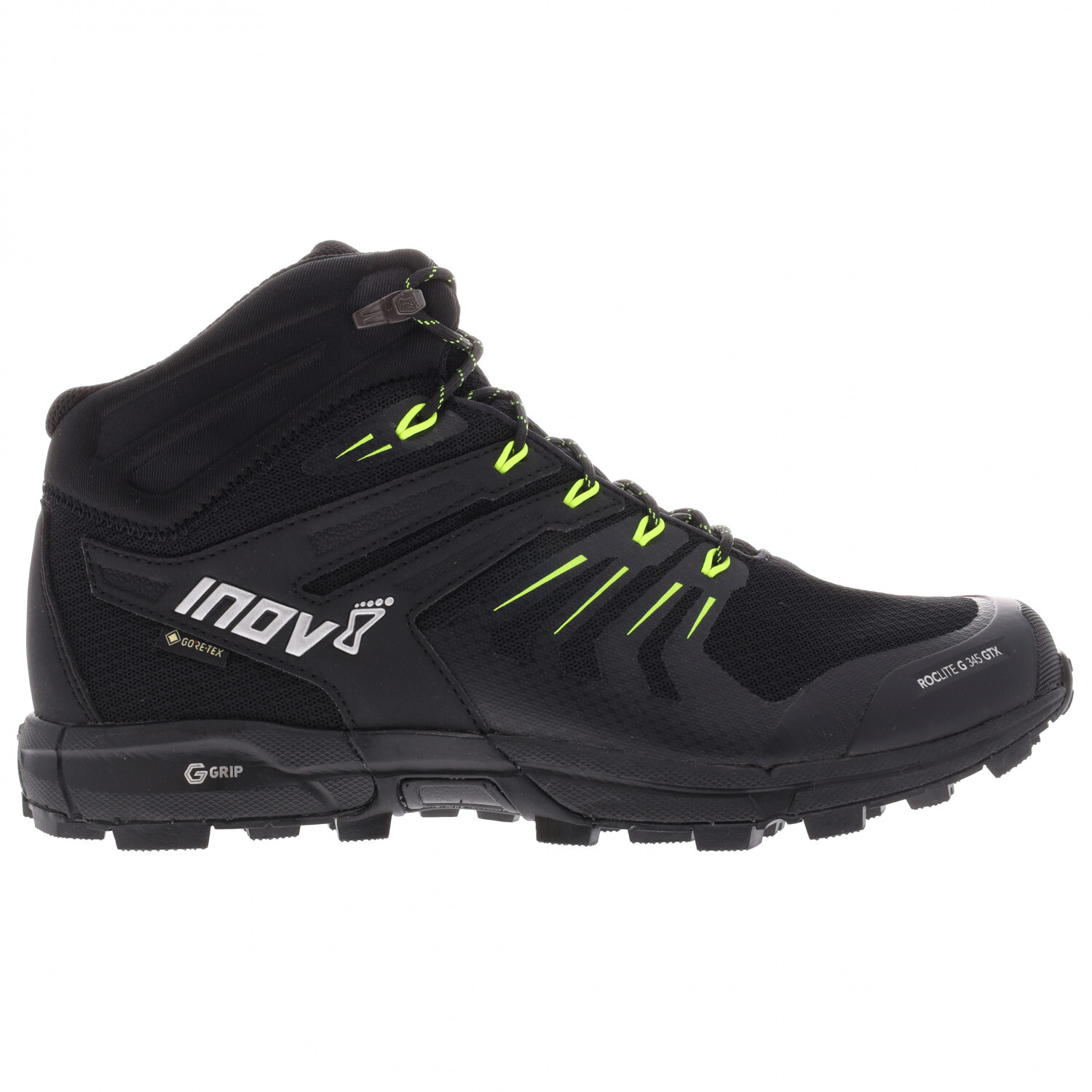 

Ботинки для прогулки Inov 8 Roclite G 345 GTX V2, цвет Black/Lime