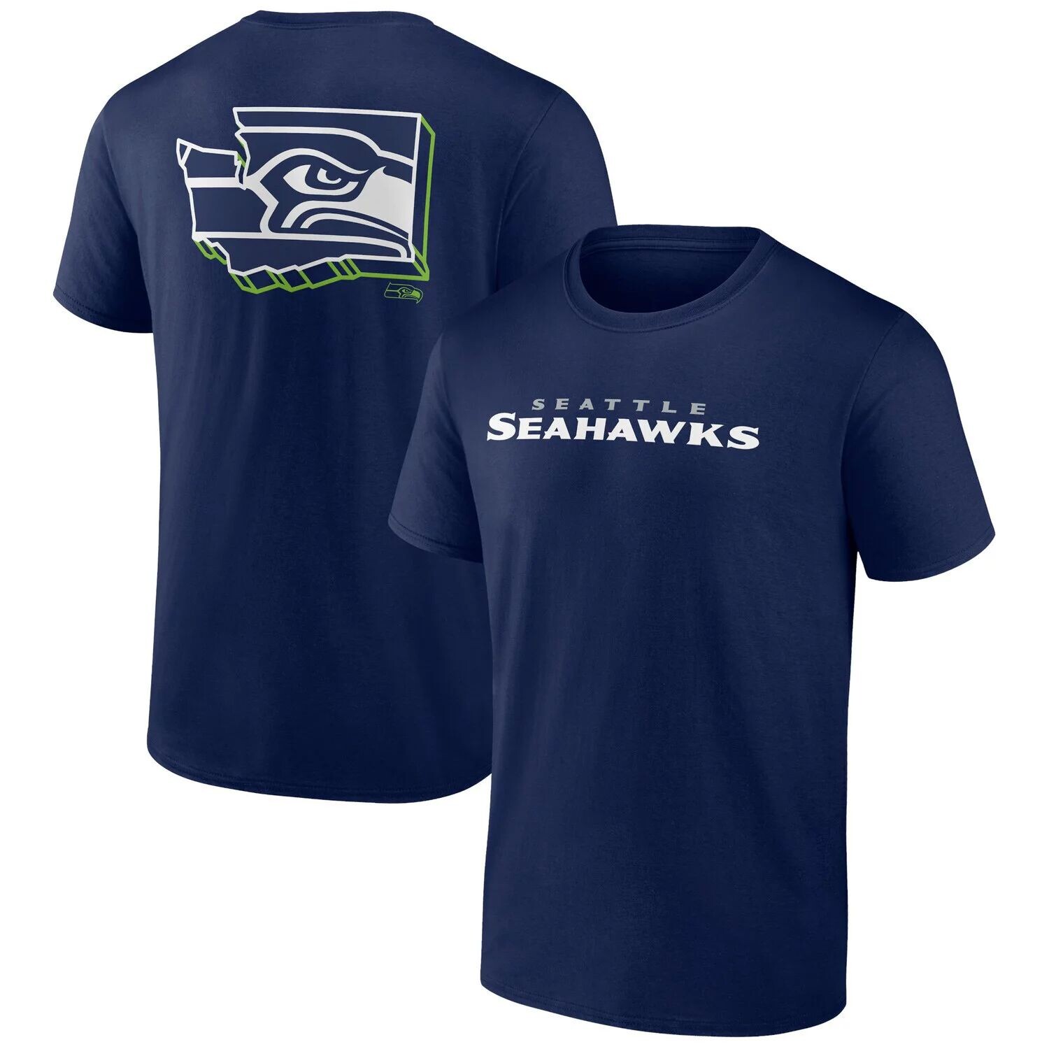 

Мужская двусторонняя футболка Profile College Seattle Seahawks Big & Tall