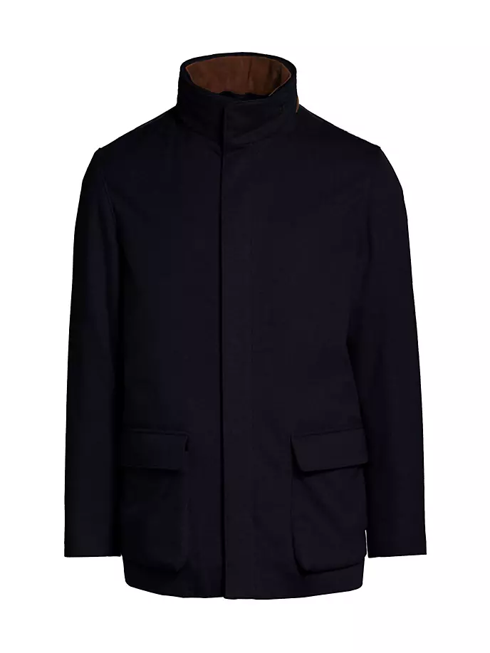 

Кашемировое пальто Winter Voyager Loro Piana, цвет midnight