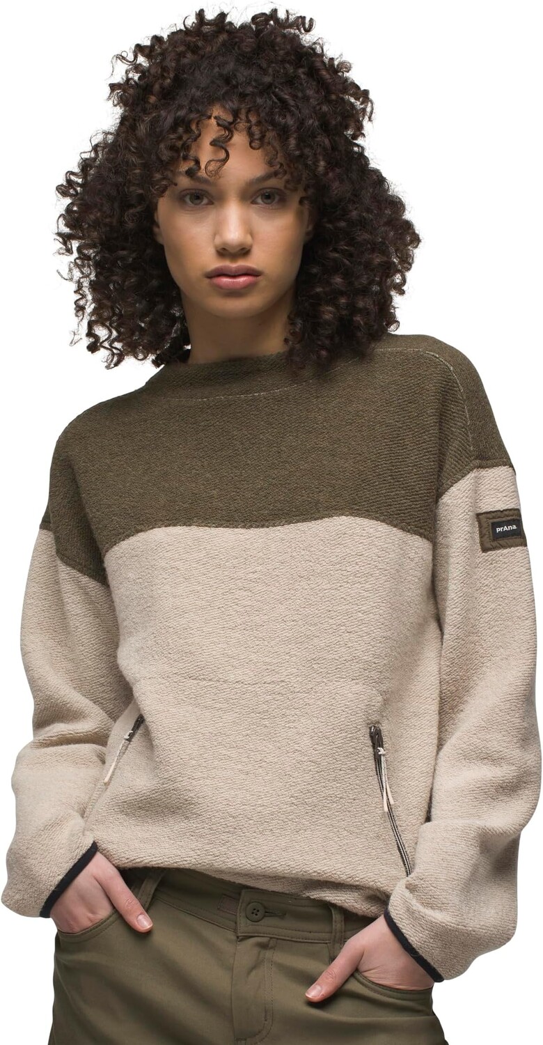 

Свитер IncrediWool Crew Prana, цвет Canvas Block