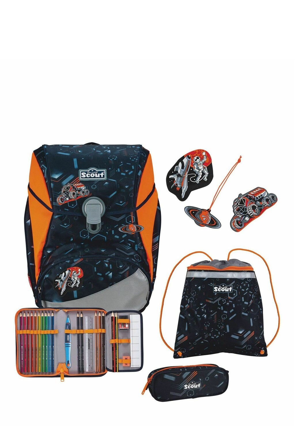 

Набор школьных сумок ALPHA SET 4-TEILIG Scout, цвет space data