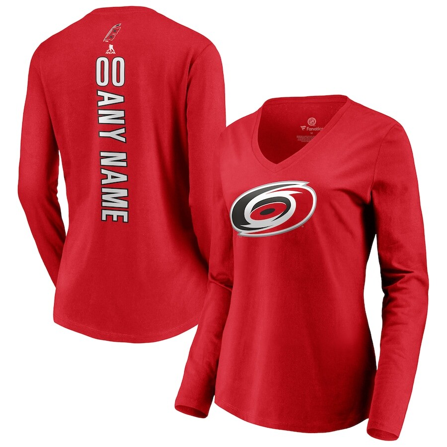 

Футболка с длинным рукавом Fanatics Branded Carolina Hurricanes, красный