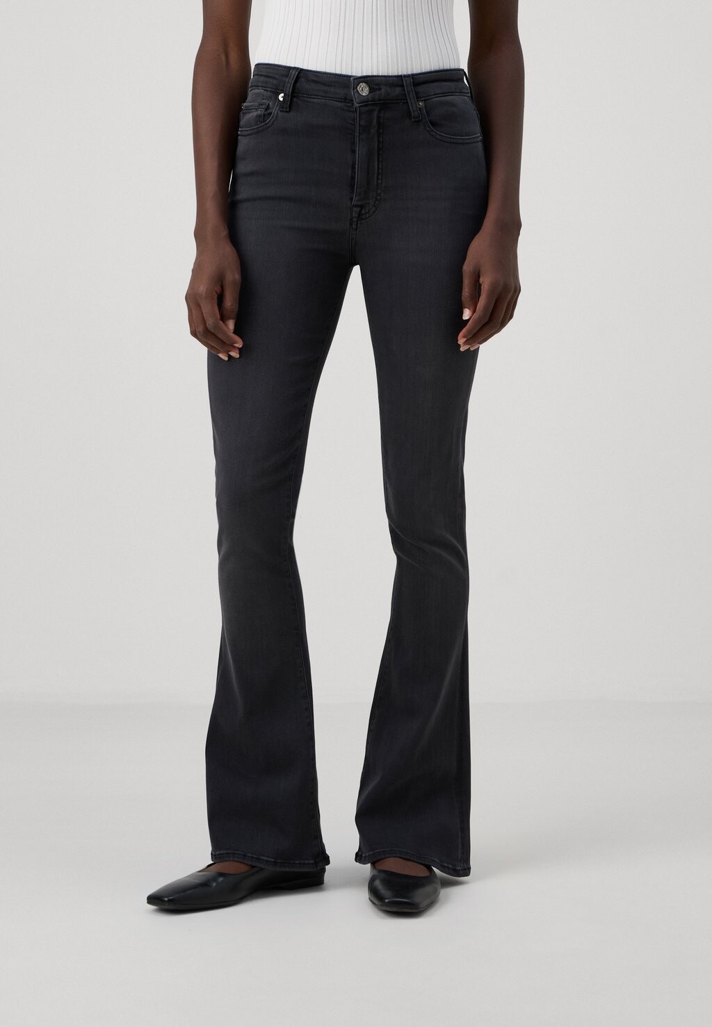 

Расклешенные джинсы LUNA 7 for all mankind, серый