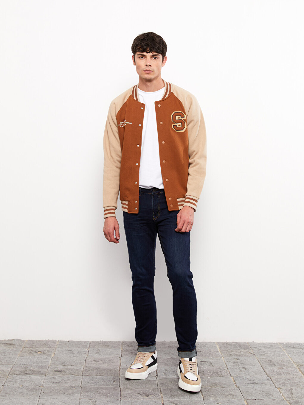 

Мужские джинсовые брюки 750 Slim Fit LCW Casual, темное родео