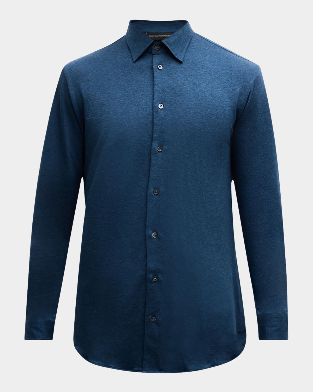 

Мужская спортивная рубашка из джерси и хлопка Emporio Armani, цвет Medium Blue