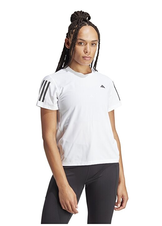 

Белая женская круглая футболка IK7442 OTR adidas, белый