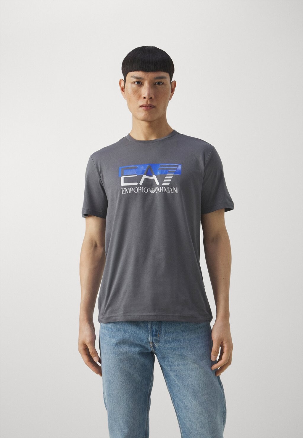 

Футболка с принтом EA7 Emporio Armani, Лондон дымчатый