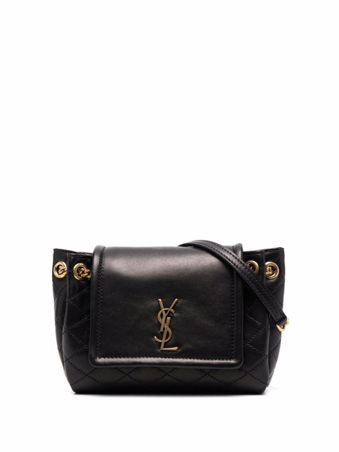

Saint Laurent мини-сумка через плечо Nolita, черный
