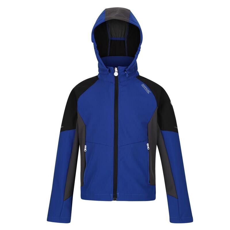 

Куртка Eastcott Softshell для мальчиков и девочек Surf Spray, черная REGATTA, цвет azul, Черный