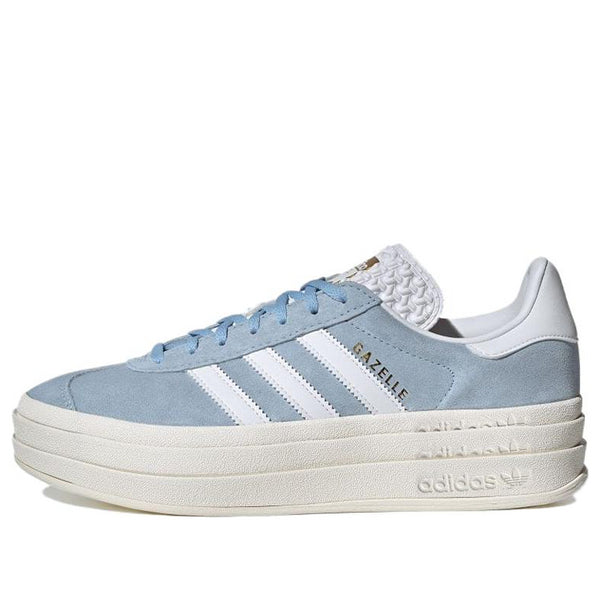 кроссовки adidas originals cassina unisex white crystal white clear brown Кроссовки (WMNS) adidas originals Gazelle Bold 'Clear Sky', цвет clear sky / cloud white / gold metallic