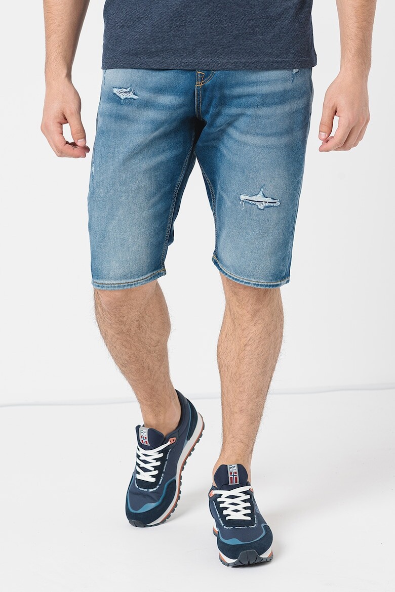 

Короткие джинсы с потертым эффектом Jack & Jones, синий