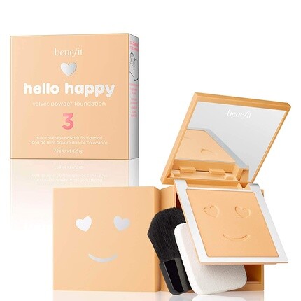 

Benefit Cosmetics Hello Happy Velvet Powder Foundation Оттенок 3 Светлый Нейтральный Теплый