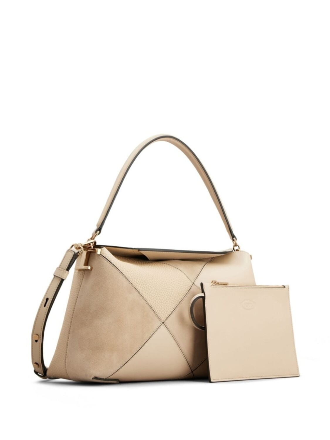 

Сумка-шоппер Tod's T Timeless, серый