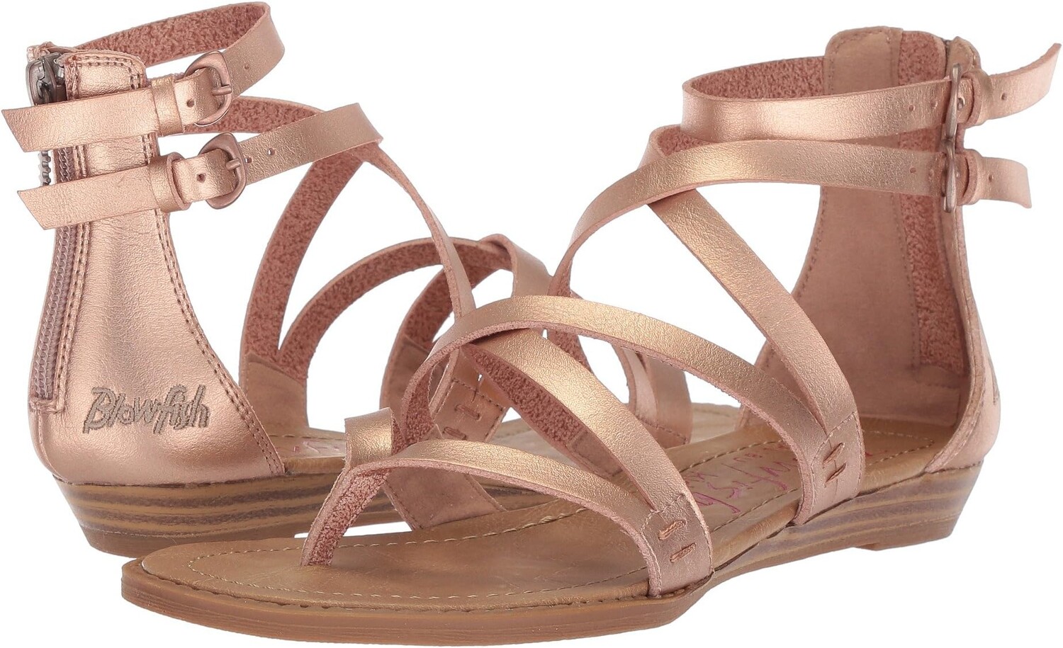 

Сандалии на плоской подошве Bungalow Blowfish Malibu, цвет Pearl Rosegold Dyecut PU