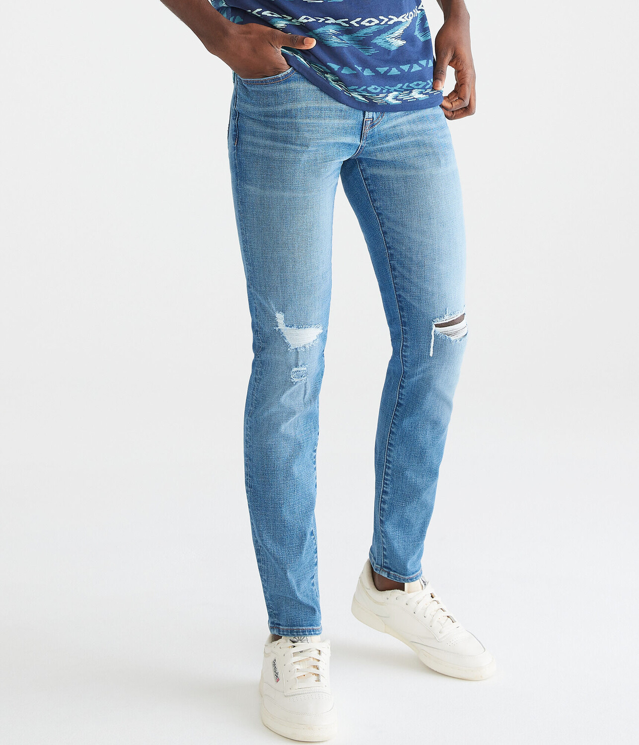 

Джинсы Super Skinny премиум-класса с технологией COOLMAX Aeropostale, синий