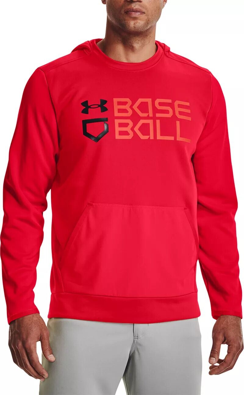 

Мужская толстовка с бейсбольным рисунком Under Armour, красный/черный