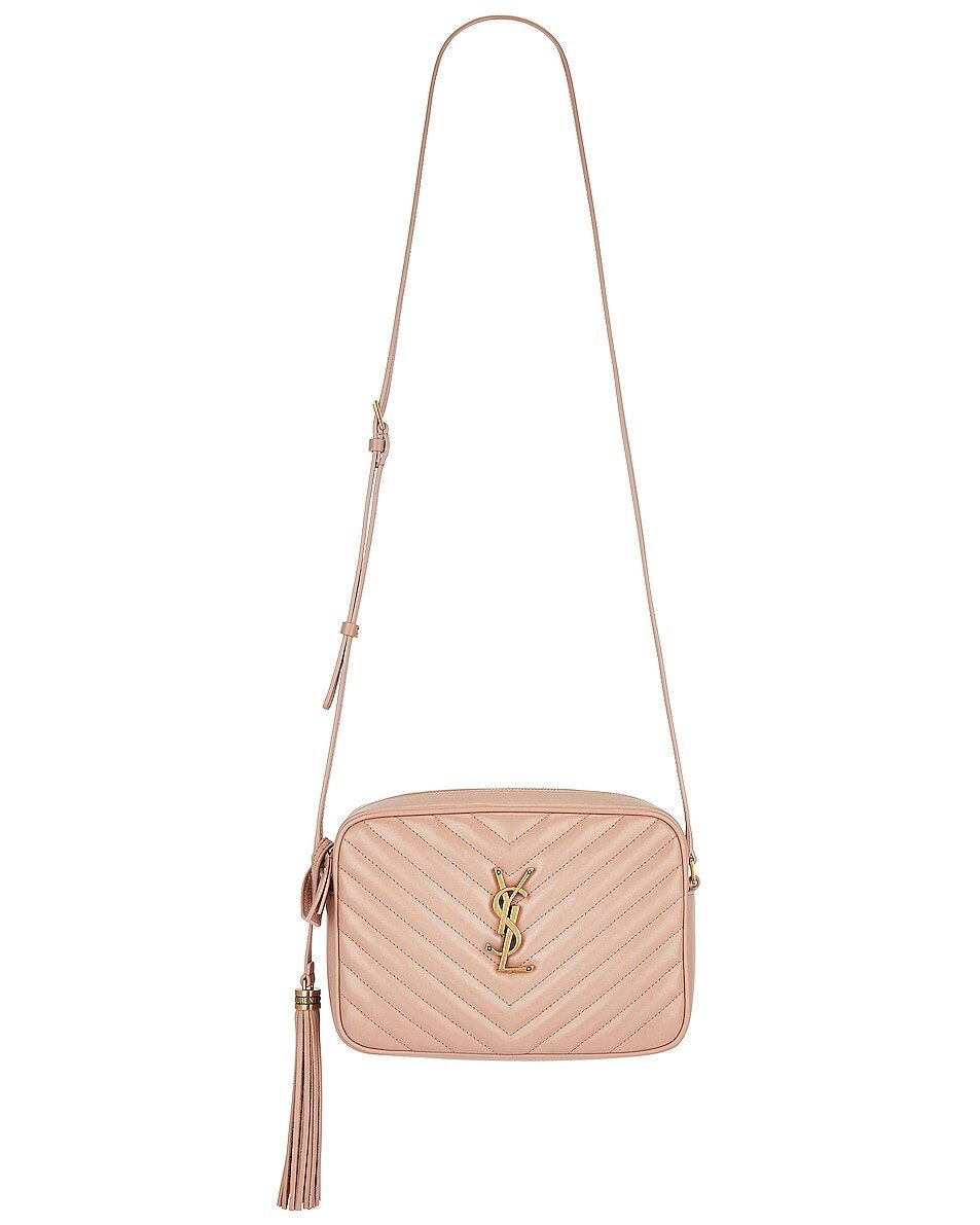 

Сумка кросс-боди Saint Laurent Medium Lou Camera, цвет Rosy Sand