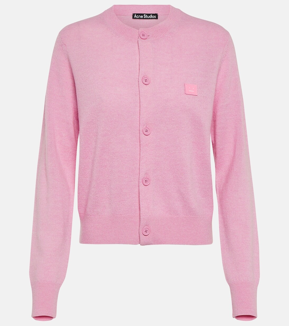 

Шерстяной кардиган Keva ACNE STUDIOS, розовый